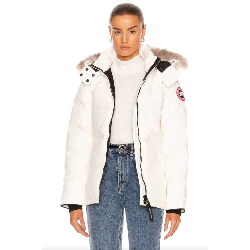 Canada Goose Chelsea Parka in North Star White Sz Large (FLAW)